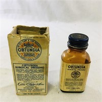 Vintage Obtundia Surgical Dressing Bottle & Box