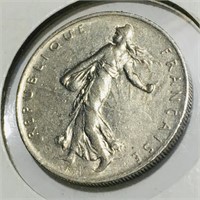 1969 France 1 Franc Coin