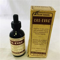 Vintage Cas-Evac Laxative Bottle & Box