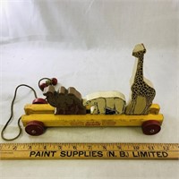 Vintage Strom Becker Zoo-Apart Wooden Toy