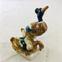 Vintage Porcelain Duck Figurine (3 1/2" Tall)