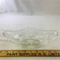 Vintage Glass Butter Dish (9" Diameter)
