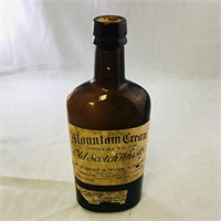 Vintage Mountain Cream Whisky Bottle (Empty)