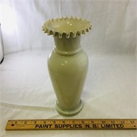Vintage Cased Glass Flower Vase (10" Tall)