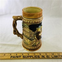 Vintage Pottery Stein (7" Tall) (Made In Japan)