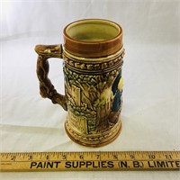 Vintage Pottery Stein (7" Tall) (Made In Japan)