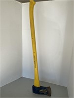 Yellow handled axe