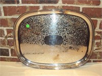 Silverplate SErving Platter 22" x 14"