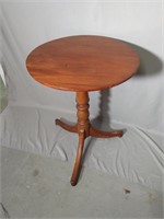 Antique Round Top Pedestal Table
