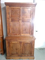 Early Walnut Step Back Cupboard