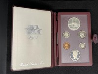 1984 SIX COIN SILVER OLYMPIC PRESTIGE SET: PROOF