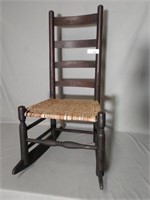 Antique Ladder Back Rocking Chair