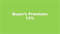 Buyer's Premium 13%