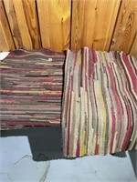 2 Hand Knotted Rag Rugs
