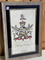 Framed Print of Craven Family Seal