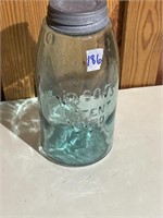 Vintage Mason 1/2gal Jar with Zinc Lid