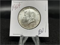 1964 KENNEDY 90% SILVER HALF DOLLAR