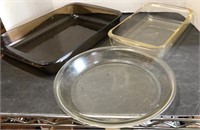 Pyrex cooking dishes 
9 x 13 has Small chip in