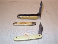 Lot of 3 Pocket Knives