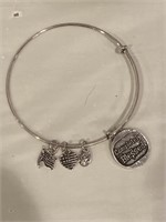 Silver Alex and Ani bracelet completely blessed