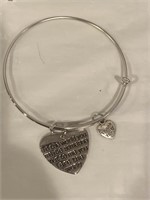 Alex and Ani bracelet silver thank you to the
