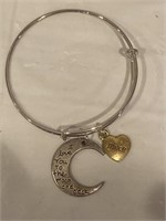 Bracelet for a niece love you to the moon and