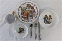 Oneida "Three Bears" Plate Set
