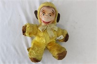 1960s MonkiGund Yellow Plush Monkey