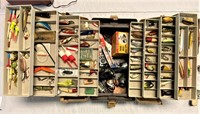 Plano 9108 Tackle Box with Lures & Reels