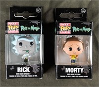 NEW RICK AND MORTY KEYCHAINS Pocket Pop