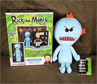 RICK AND MORTY 108 PC PLAYSET & MR. MEESEEKS DOLL