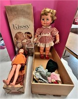 Vintage Crissy Doll & Kissy Doll with boxes
