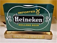 Vintage Heineken Beer Cash Register Lighted Sign