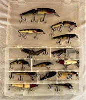 Fourteen Old Fishing Lures