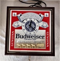 Budweiser Lighted Clock