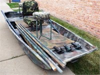 2005 Aluminum Jon Boat - Set-up For Duck Hunting