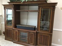 3 piece entertainment center.  Total 97” long x