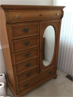 Armoire with drawers and shelves 58 tall x 40