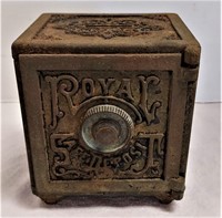 Antique Cast Iron Royal Safe Deposit Bank