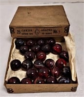 Vintage Original Box of Marbles