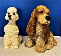 Two Ceramic Dog Figures
