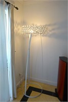 Poly Crystal Sphere Tripod Floor Lamp