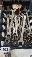 CRATE OF WRENCHES