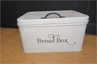 Vintage Metal Bread Box 14" w