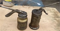 Pump oil cans (2)  Eagle No. 58 & Bar Mate