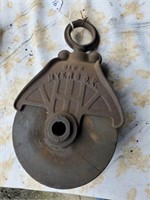 Wood & Metal Pulley,  Myers, O, K,