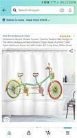 #B104/106 NEW 84" BICYCLE SHOWER CURTAIN