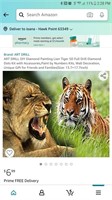 #B104/106 NEW TIGER LION DIAMOND PAINTING
