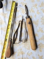 Tools for leather and weaving