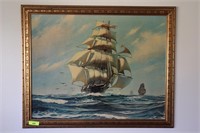 Framed Ship Print
